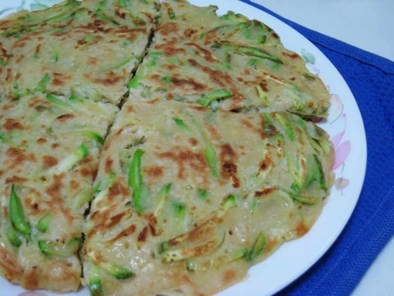 西葫芦丝煎饼
