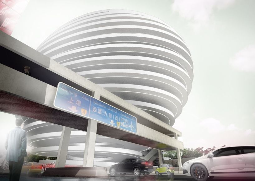 wiercinski   wrzeszcz设计了"天空街",坐落在香港密集城区的一个停车