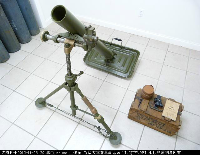  p>美国制造的81毫米中型迫击炮,30年代起装备部队.