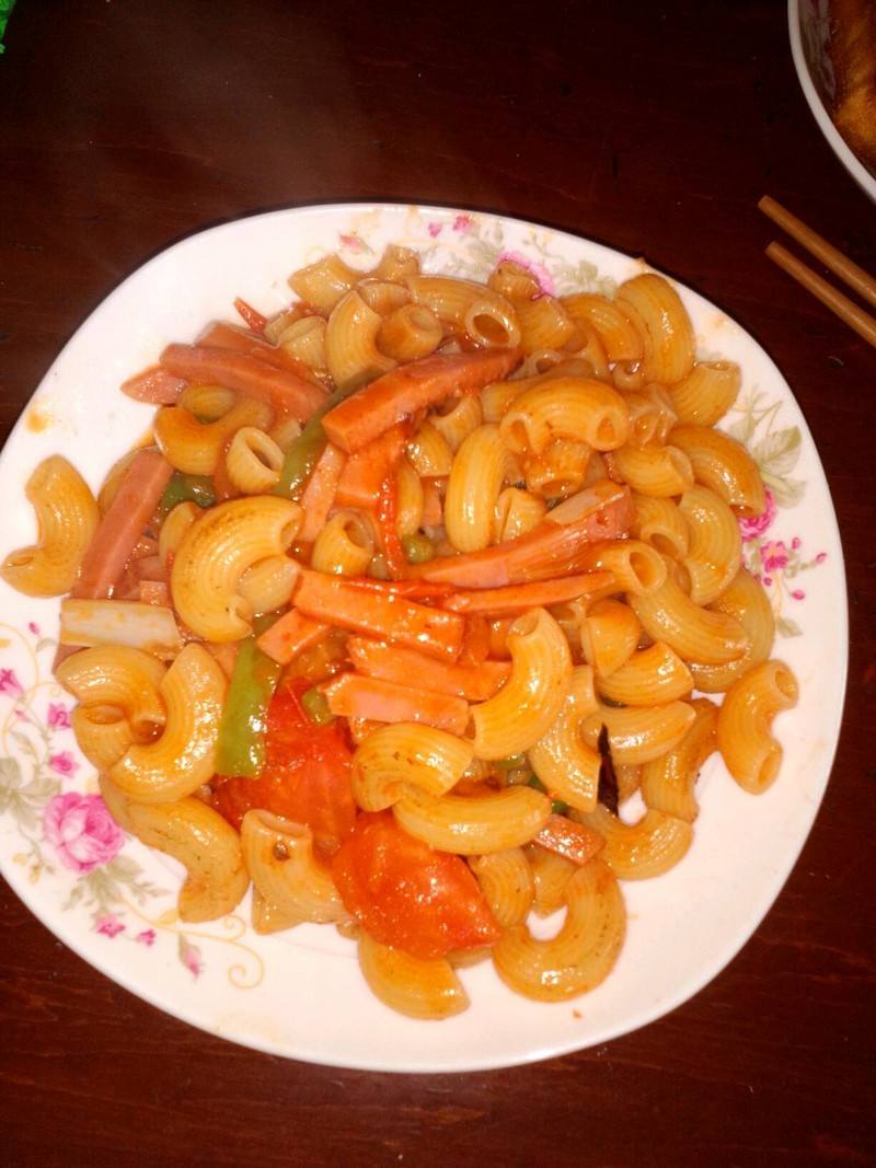 家常甜辣通心粉