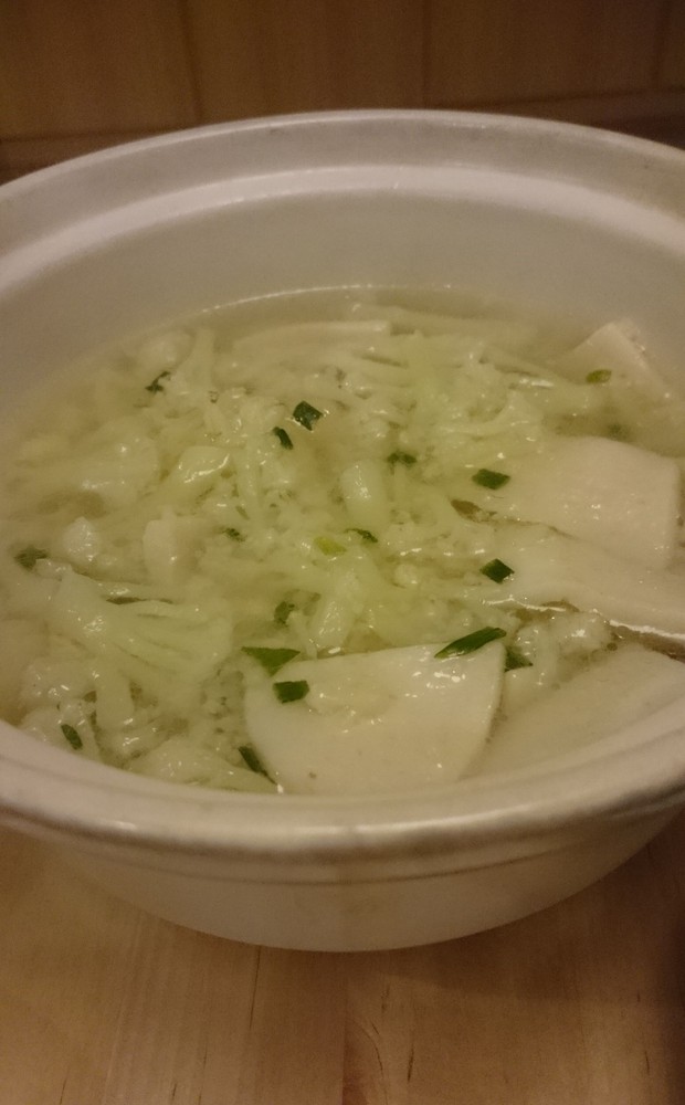 鱼茸花菜羹