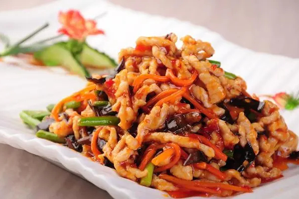 彩色里脊丝香菇