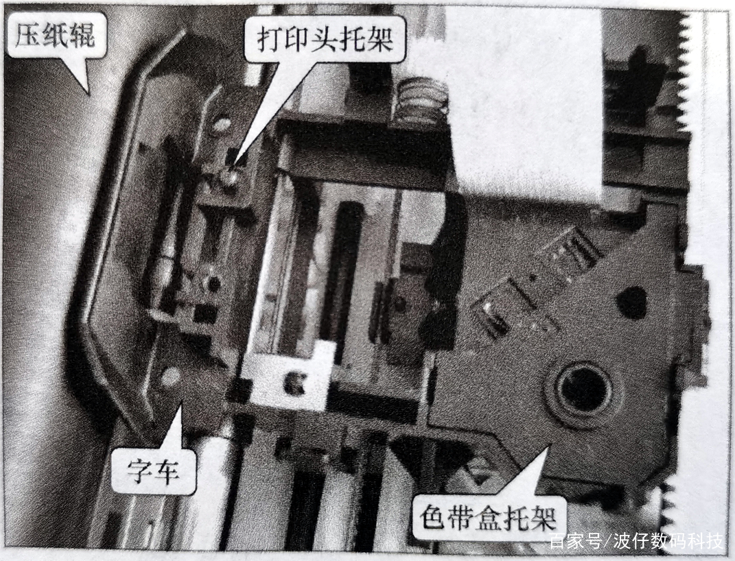 针式打印机的字车组件是什么样的呢，一起来看下_百科TA说