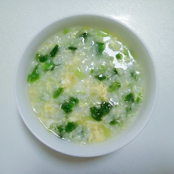 白菜蛋花粥