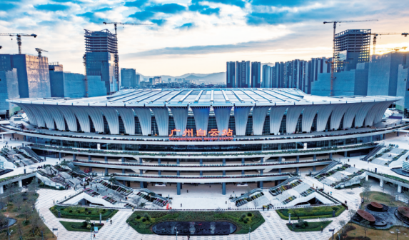 广州白云站动图