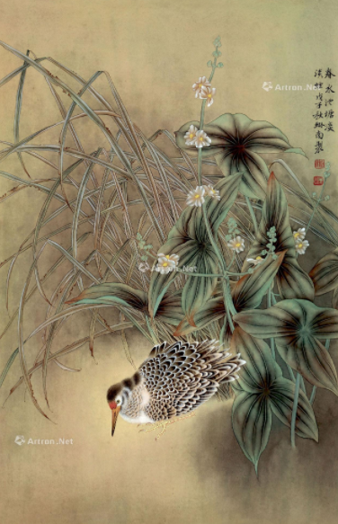 《春水池塘》是汤琳南创作的绘画作品.