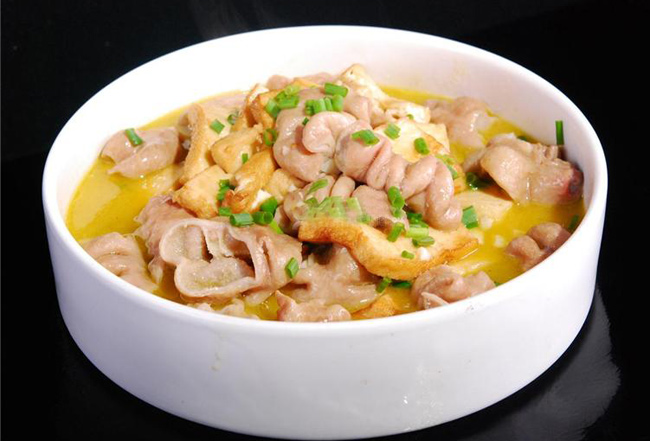 豆腐炖大肠
