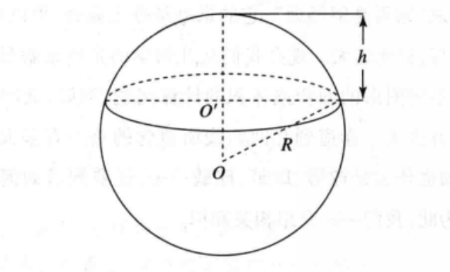 截得的圆叫做球冠的 b>底 /b>,垂直于截面的直