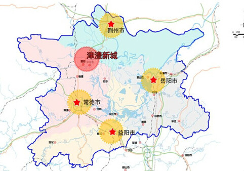 《津澧城市空间发展一体化规划》,确定了津
