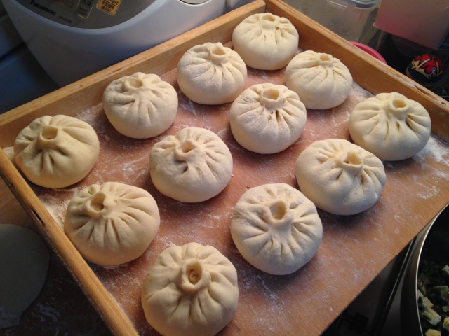 菠菜豆腐粉丝包子