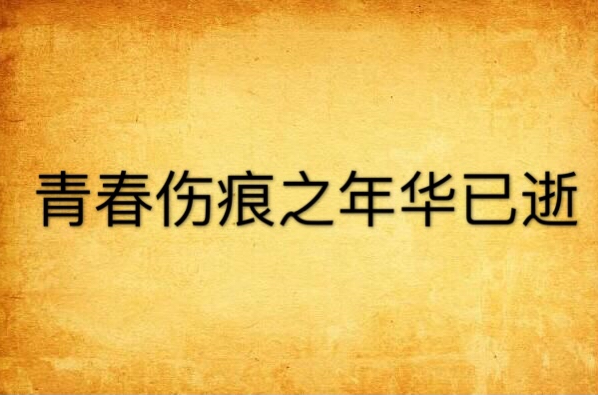 青春伤痕之年华已逝