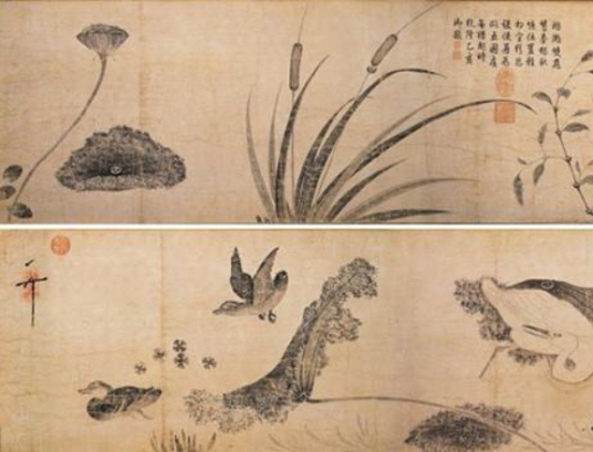池塘秋晚图（宋徽宗赵佶画作）_百度百科