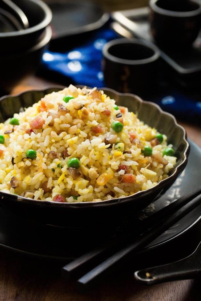  p>素炒饭是一道美食. /p>