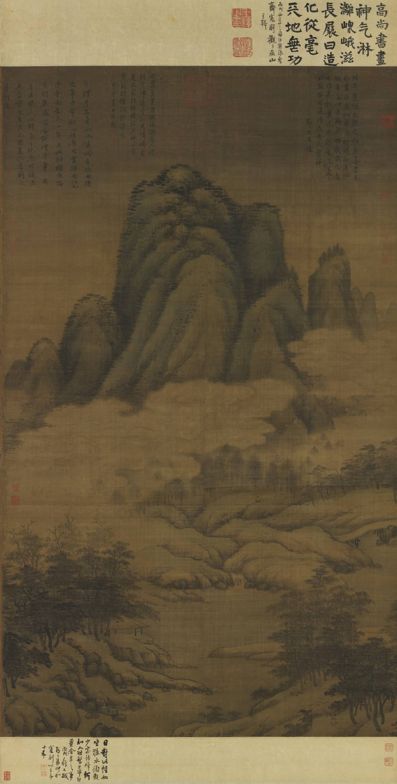 元高克恭云横秀岭