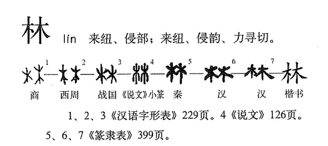 林（汉语文字）_百度百科