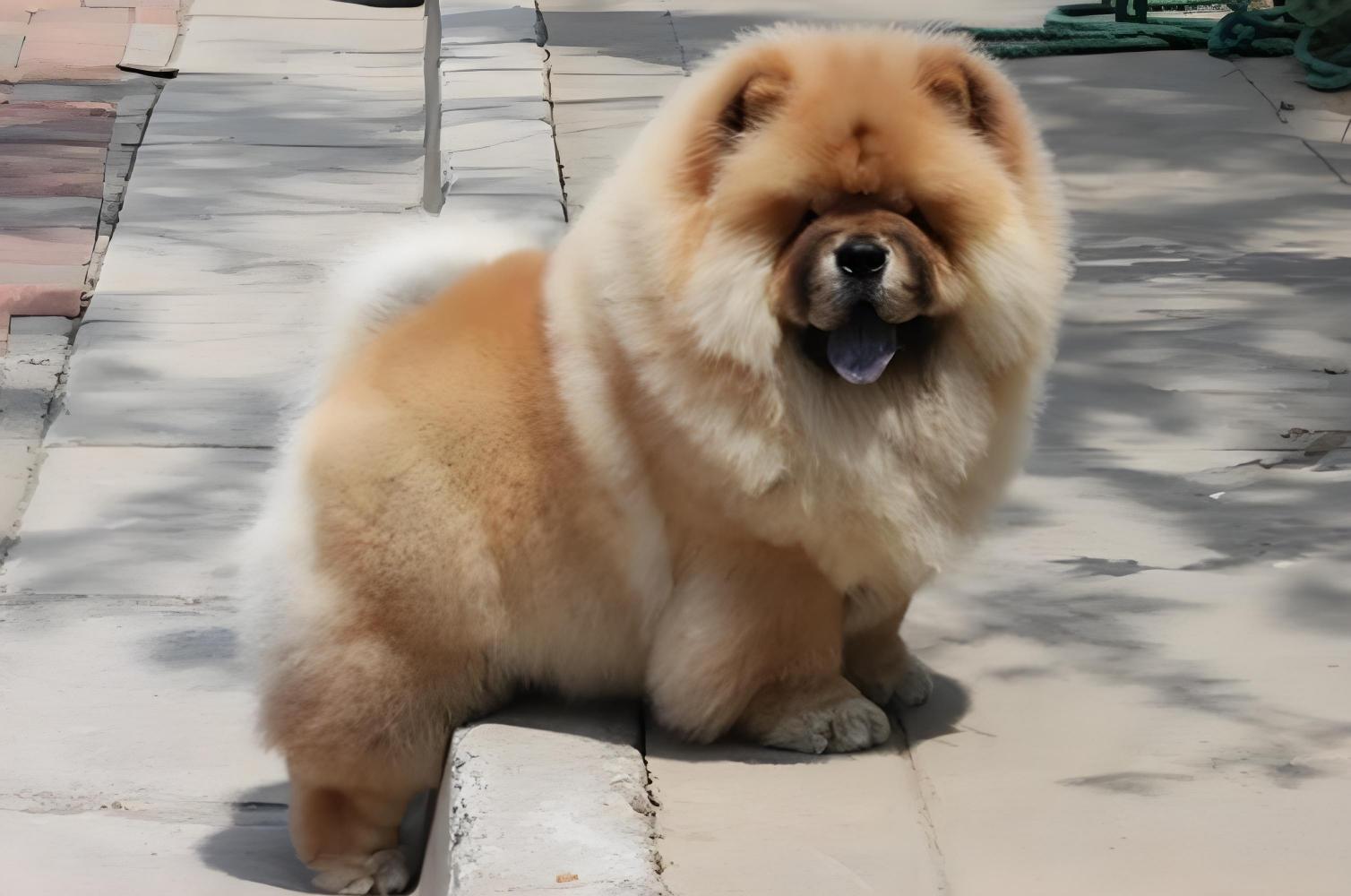 松狮犬（以独特蓝舌和环状领著称的中国犬种（犬科犬属动物））_百度百科
