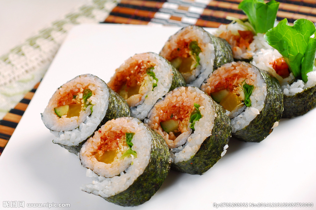 韩式泡菜紫菜包饭