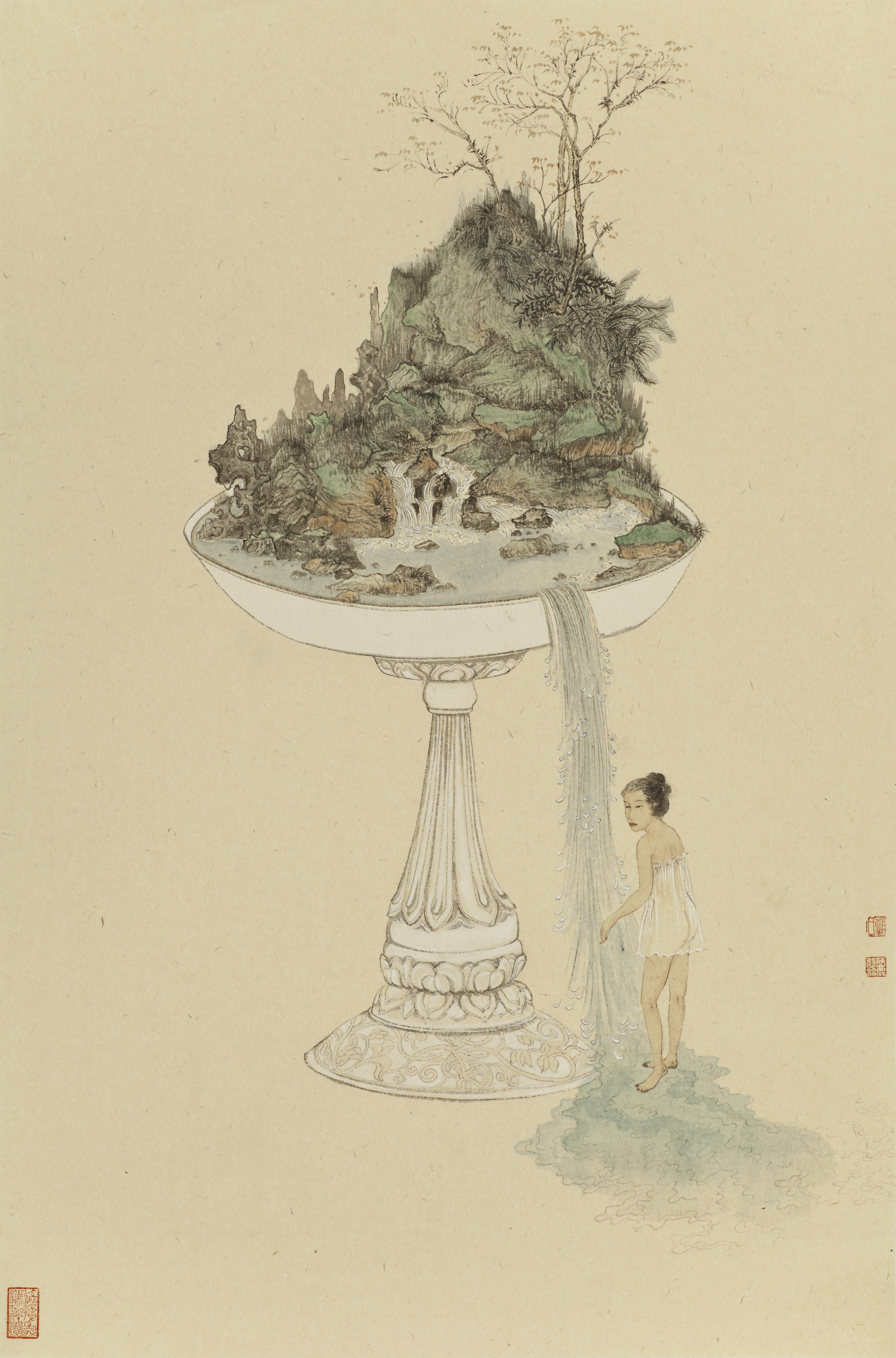 赵丽娜,生于山东东营,2008年毕业于中央美术学院,师从著名画家唐勇力