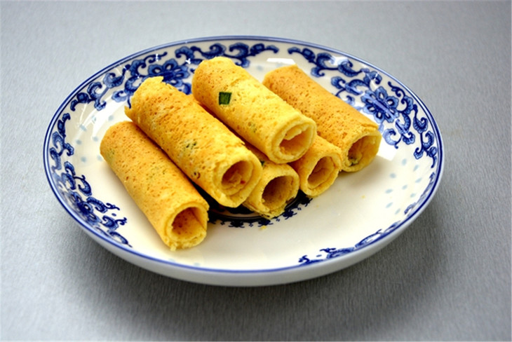 香酥咸蛋卷
