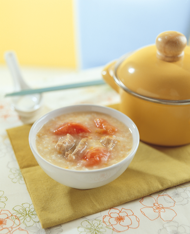 猪骨西红柿粥