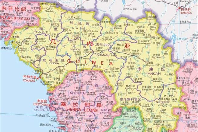 几内亚行政区划