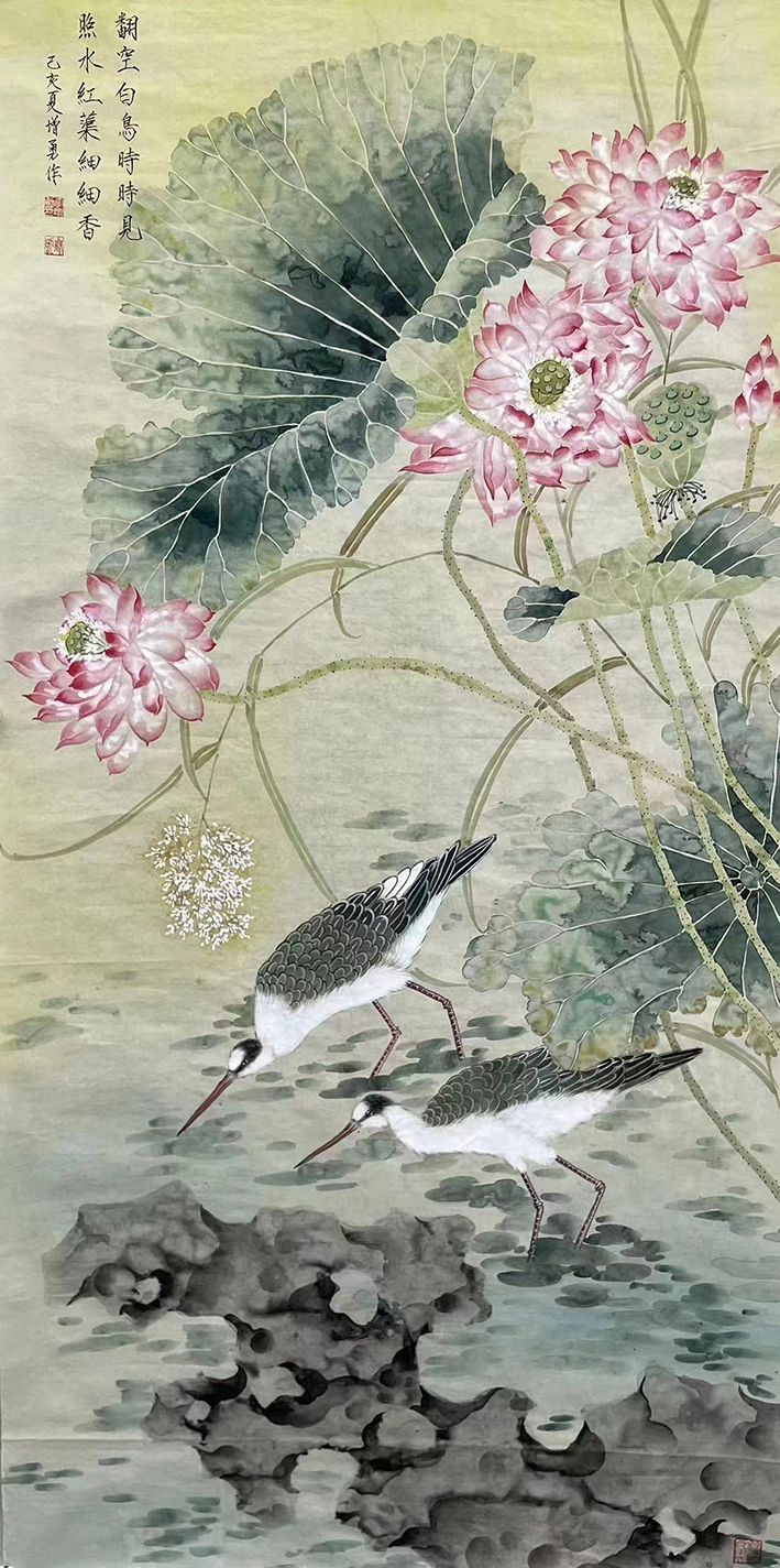 中国近现代名家画家(大红袍)李增勇