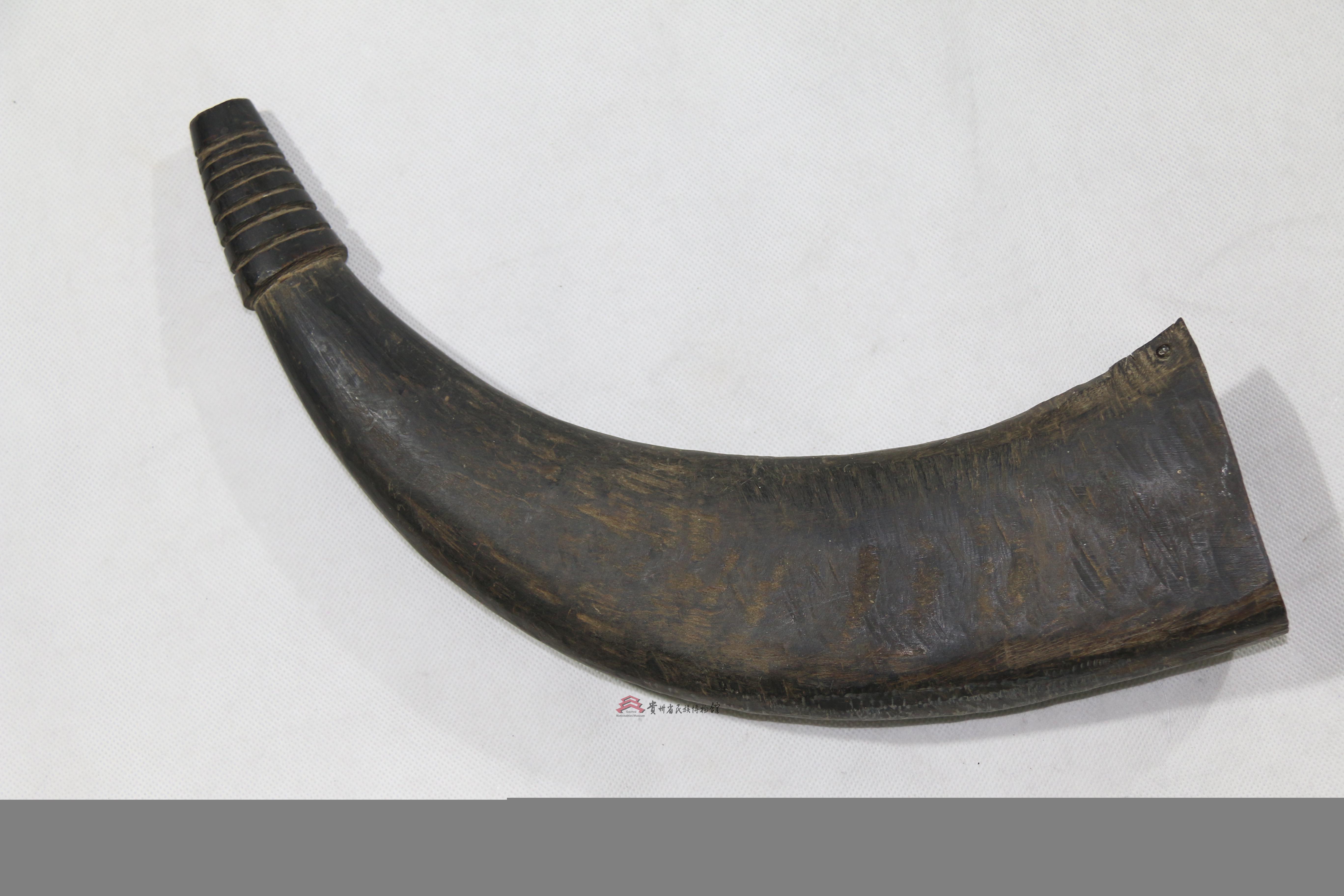 当代从江瑶族祭祀盘王法器-牛角