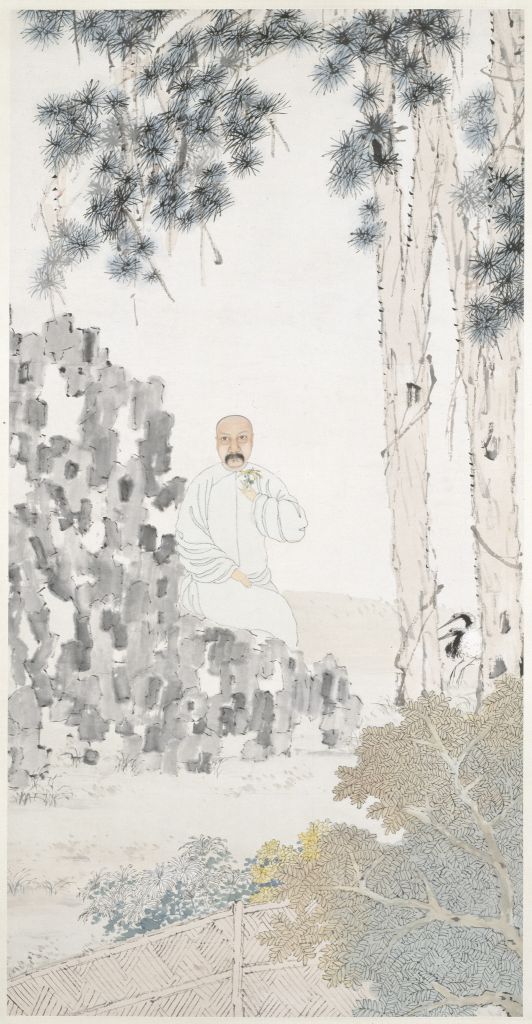  p>《虚谷彭公像图轴》是清代画家虚谷创作的一幅纸本设色画. /p>