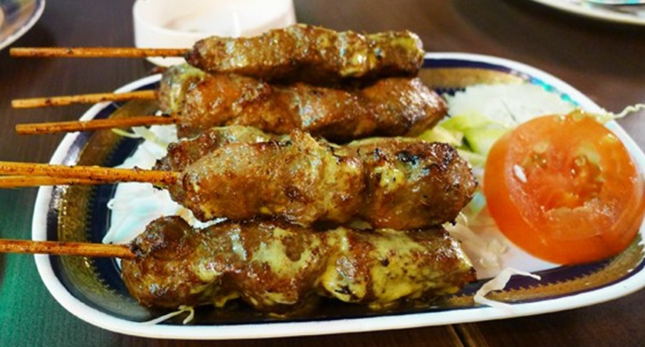 沙嗲烤牛肉串饭