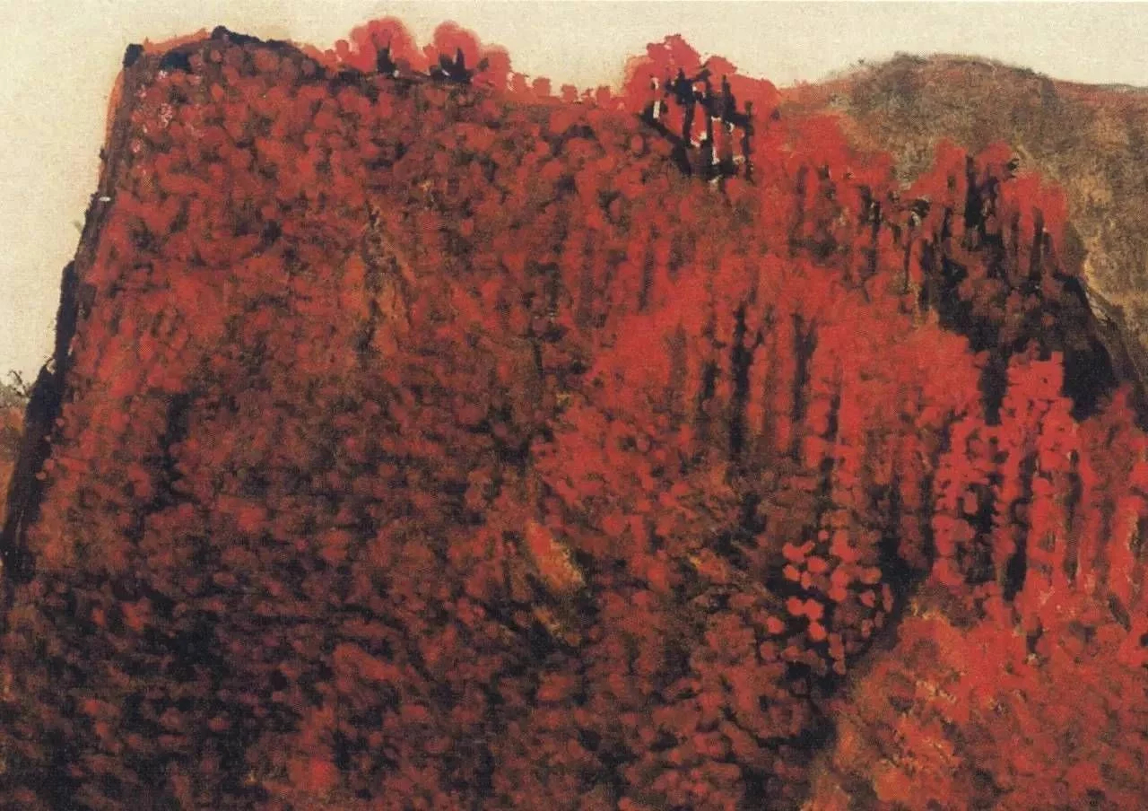  p data-id="gnwgejcvkg">《万山红遍层林尽染》是李可染于1962年首次