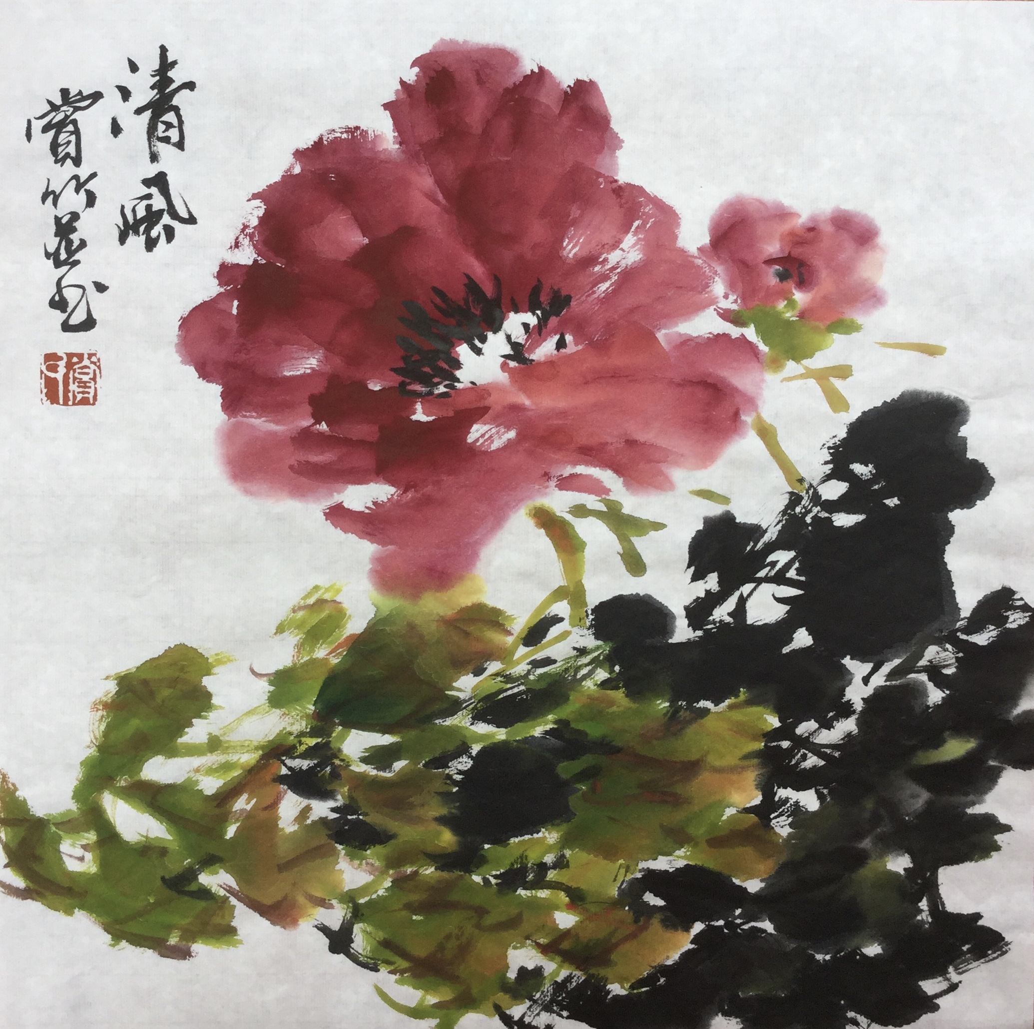 赏竹,著名花鸟画家,1948年生,20岁时拜花鸟
