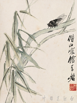 绿柳鸣蝉