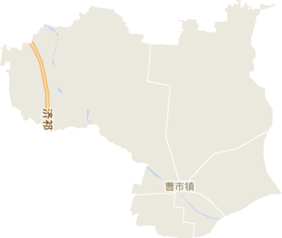 <p>曹市镇地形图