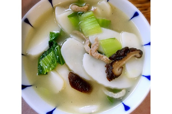 青菜汤年糕