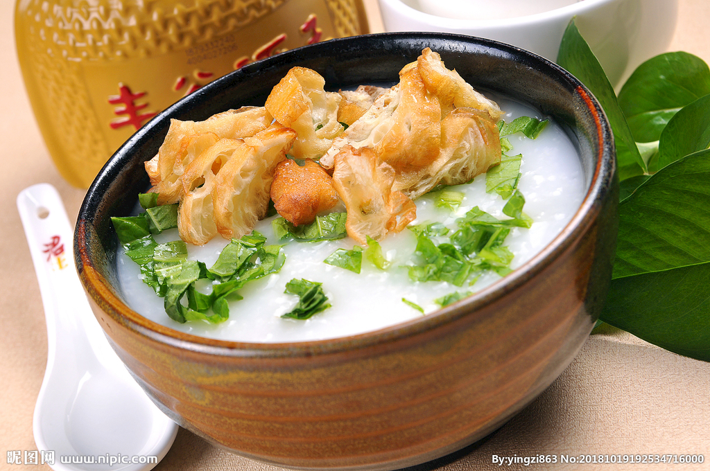 蔬菜油条粥
