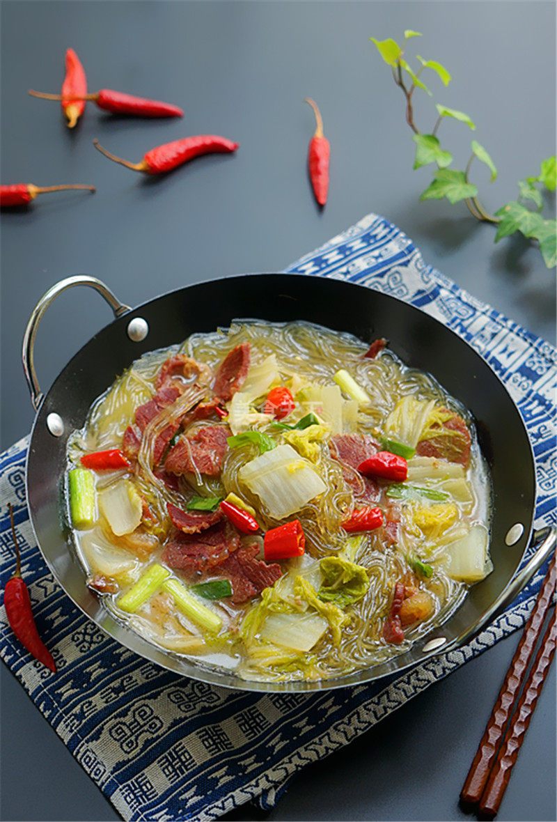 白菜牛肉炖粉条
