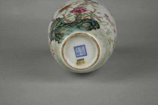 民国仿乾隆款粉彩花鸟纹瓶_百度百科