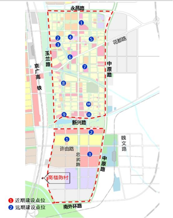 祖师街道办事处管辖,东临许昌南外环路东段,规划玉兰路南段,西临许州
