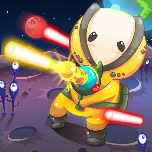 《欧米的射击大战》是一款射击游戏,角色会自动发射子弹,玩家仅需操控