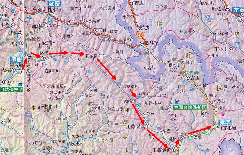  /b>(墨察公路):是 a target="_blank" href="/item/察隅/2870380"