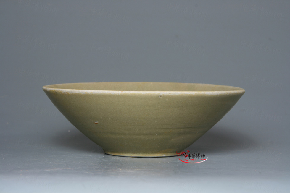 越窑青釉玉璧底碗