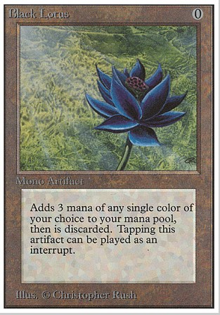 data-lemmaid="539625">万智牌 /a>游戏中有相关的名称为"黑莲花"的