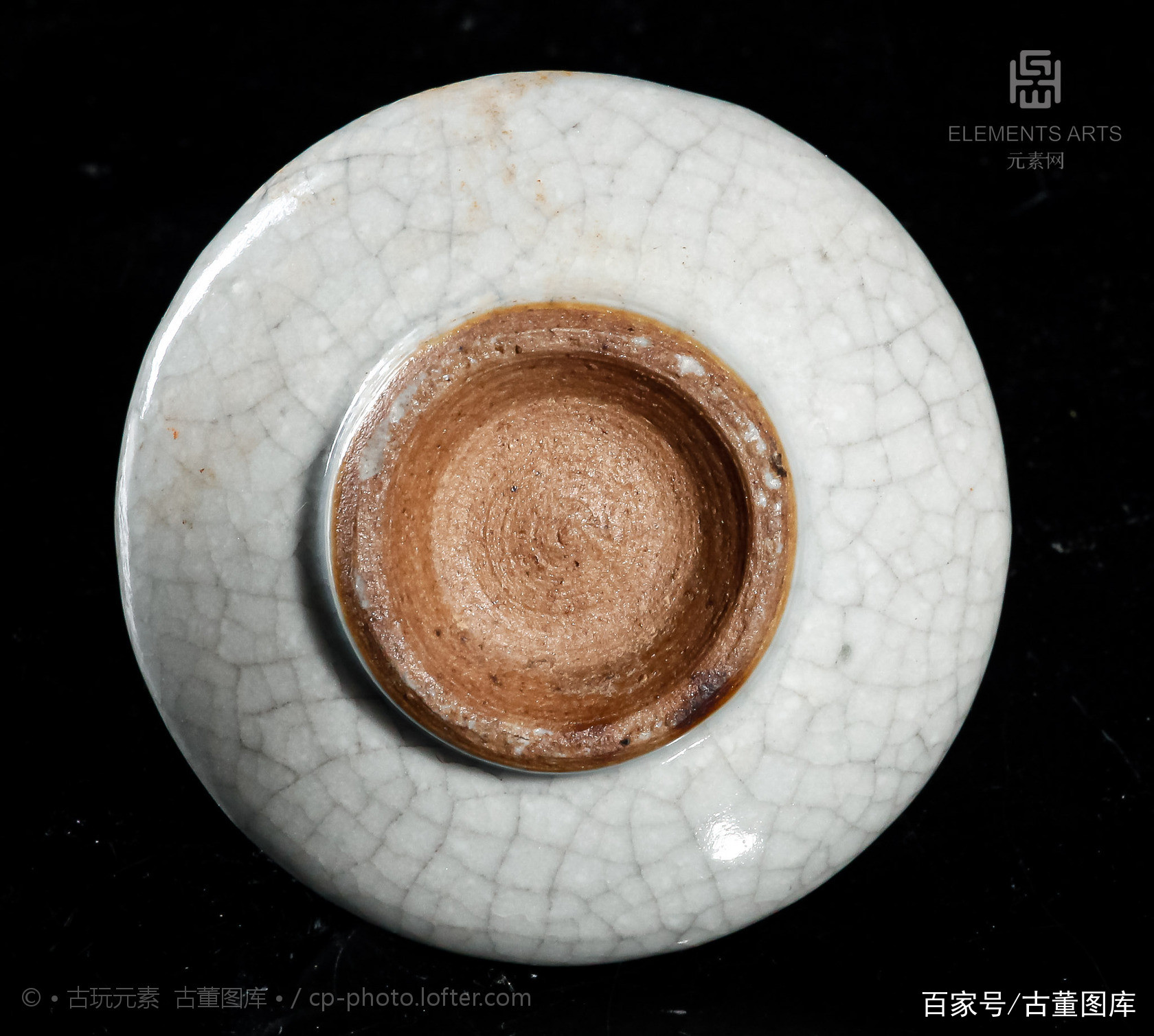 清中晚期哥釉水盂_百科TA说