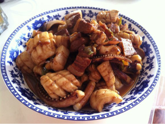 红烧肉鱿鱼