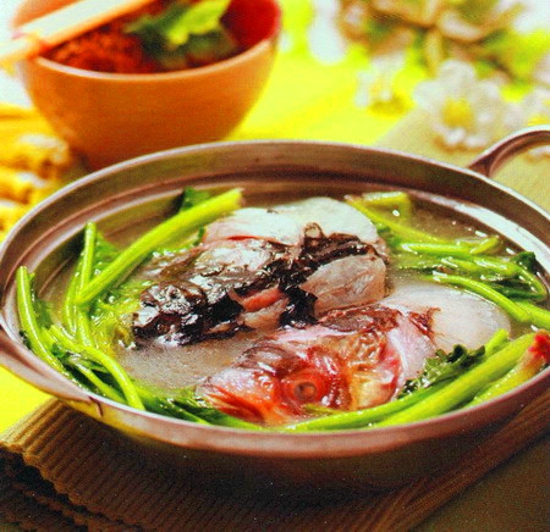 苋菜鱼仔鱼汤