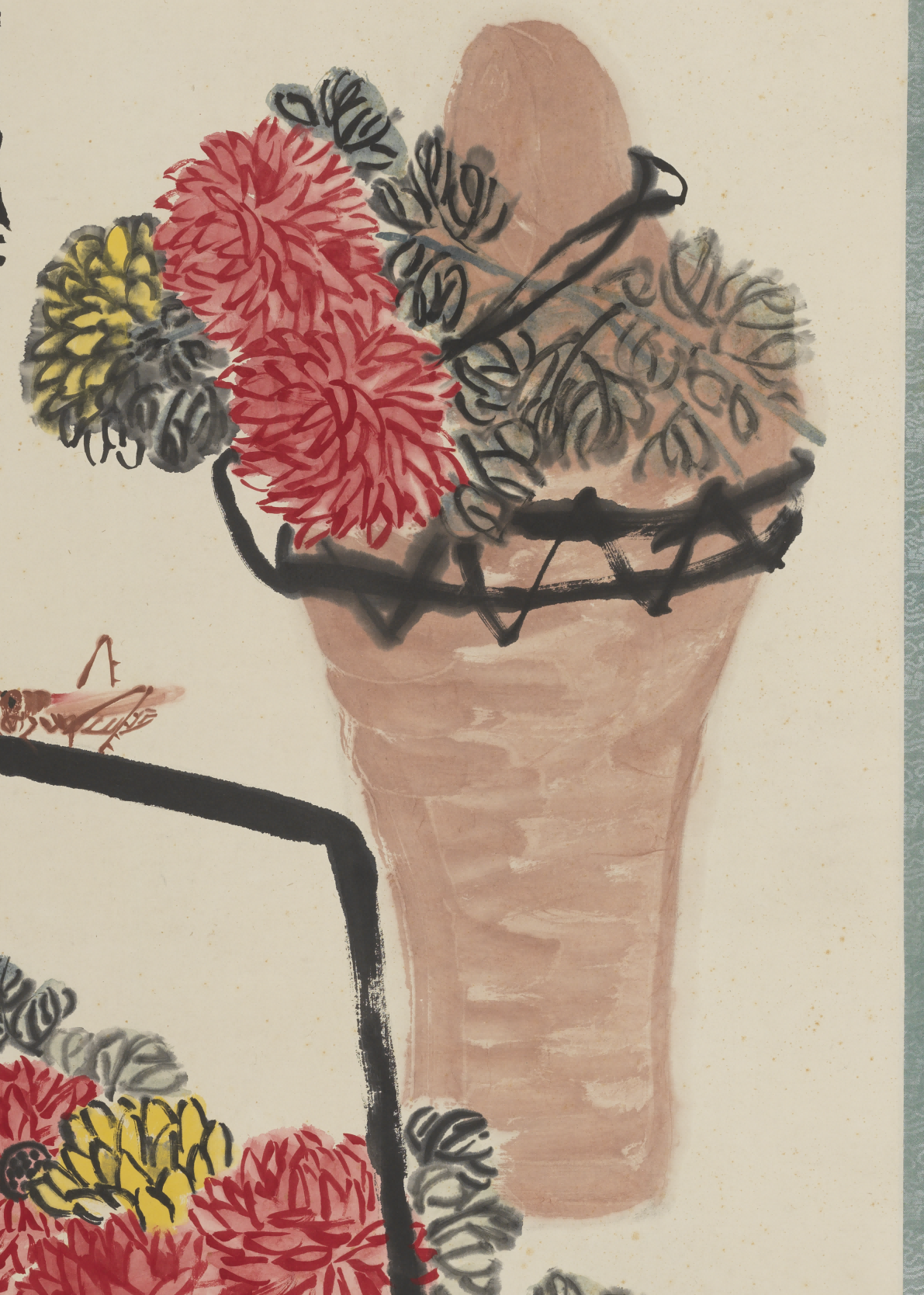  p>齐白石《菊酒延年》现收藏在 a target="_blank" href="/item/中央