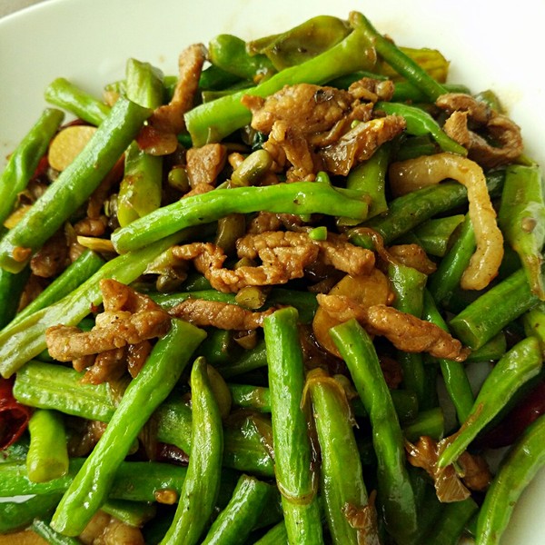 豆角炒肉