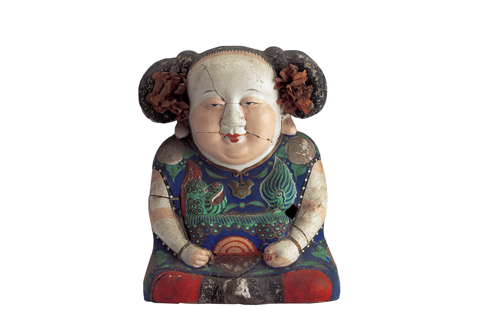 现代大阿福泥塑