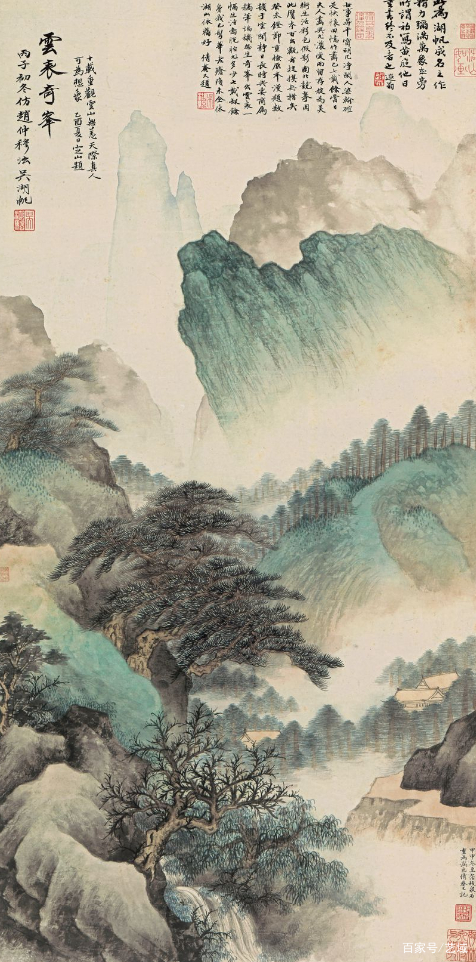 国画技法25：山水画中云的画法_百科TA说