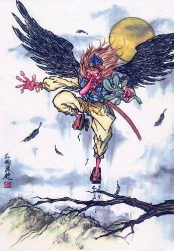 乌天狗（日本漫画《鬼太郎》及其衍生作品中的妖怪警察角色。）_百度百科